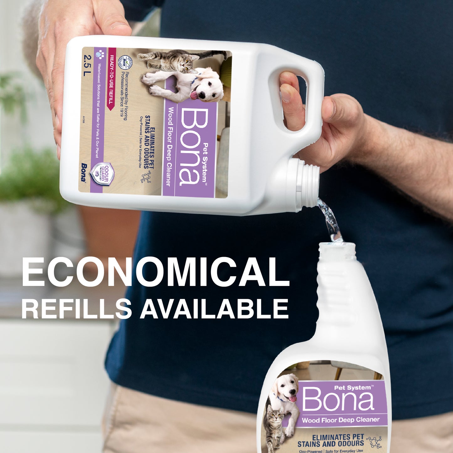 Bona Pet System™ - Refill til trægulve 2,5 L