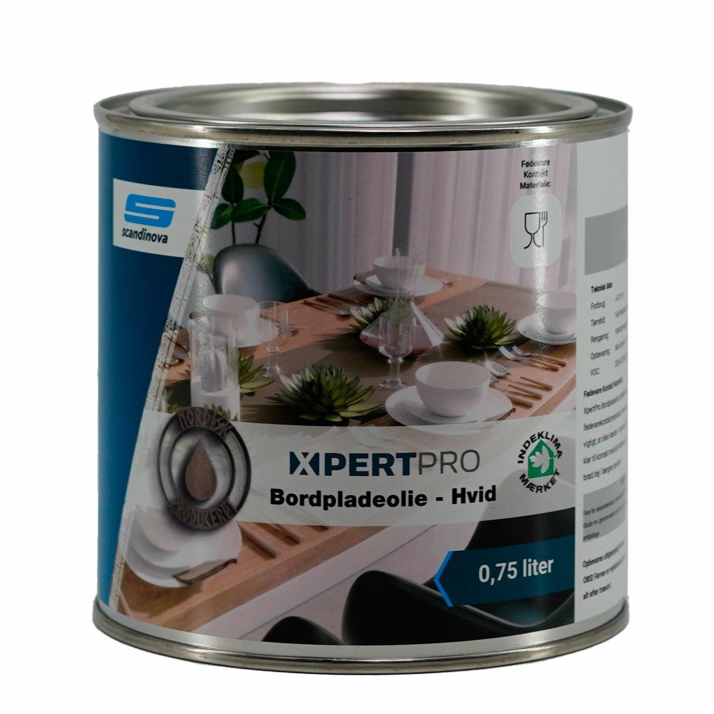 XpertPro Bordpladeolie Hvid 0,75 ltr.