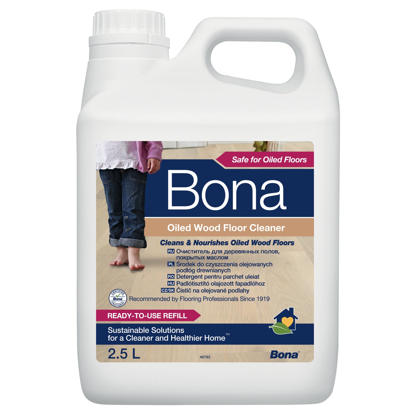 Refill til Bona Spray Mop - Olierede gulve 2,5 L