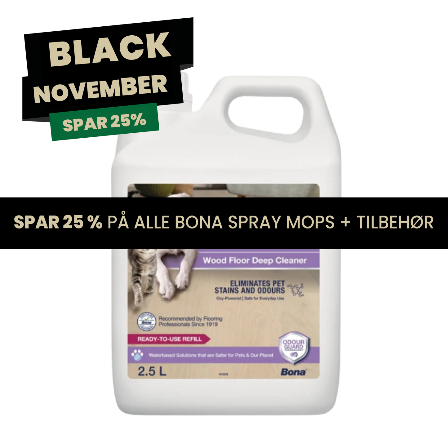 Bona Pet System™ - Refill til trægulve 2,5 L