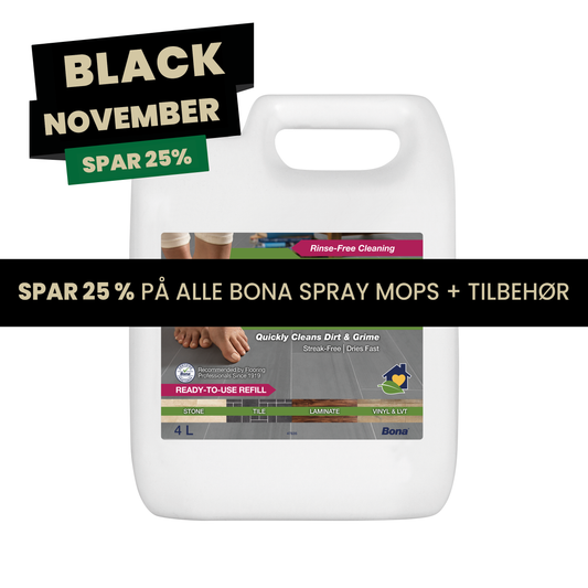 Refill til Bona Spray Mop - Klinker & laminat gulve 4 L